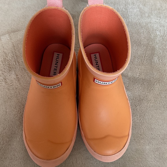 Hunter Play Short Kids Boots Size 12 orange - Picture 6 of 8